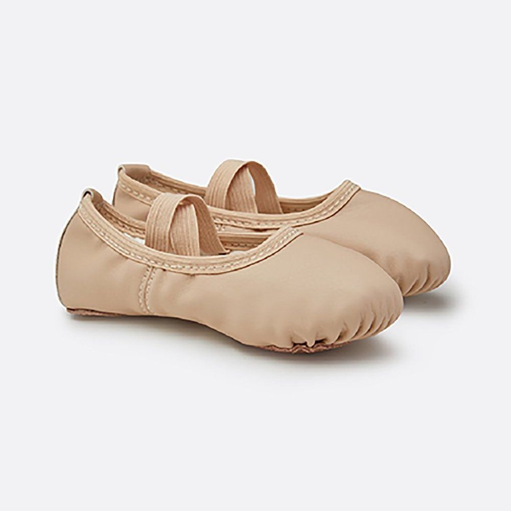 NEW Stella Girl's PU Leather Ballet Shoes (no drawstring) Ballet Pink
